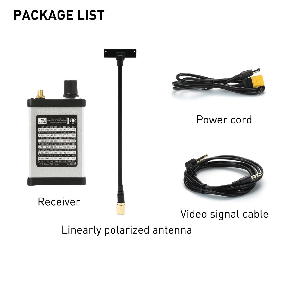 Drone Kit Fpv - RushFpv 6.1G-7.2G / 4.8G-6.1G XSPAN VRX