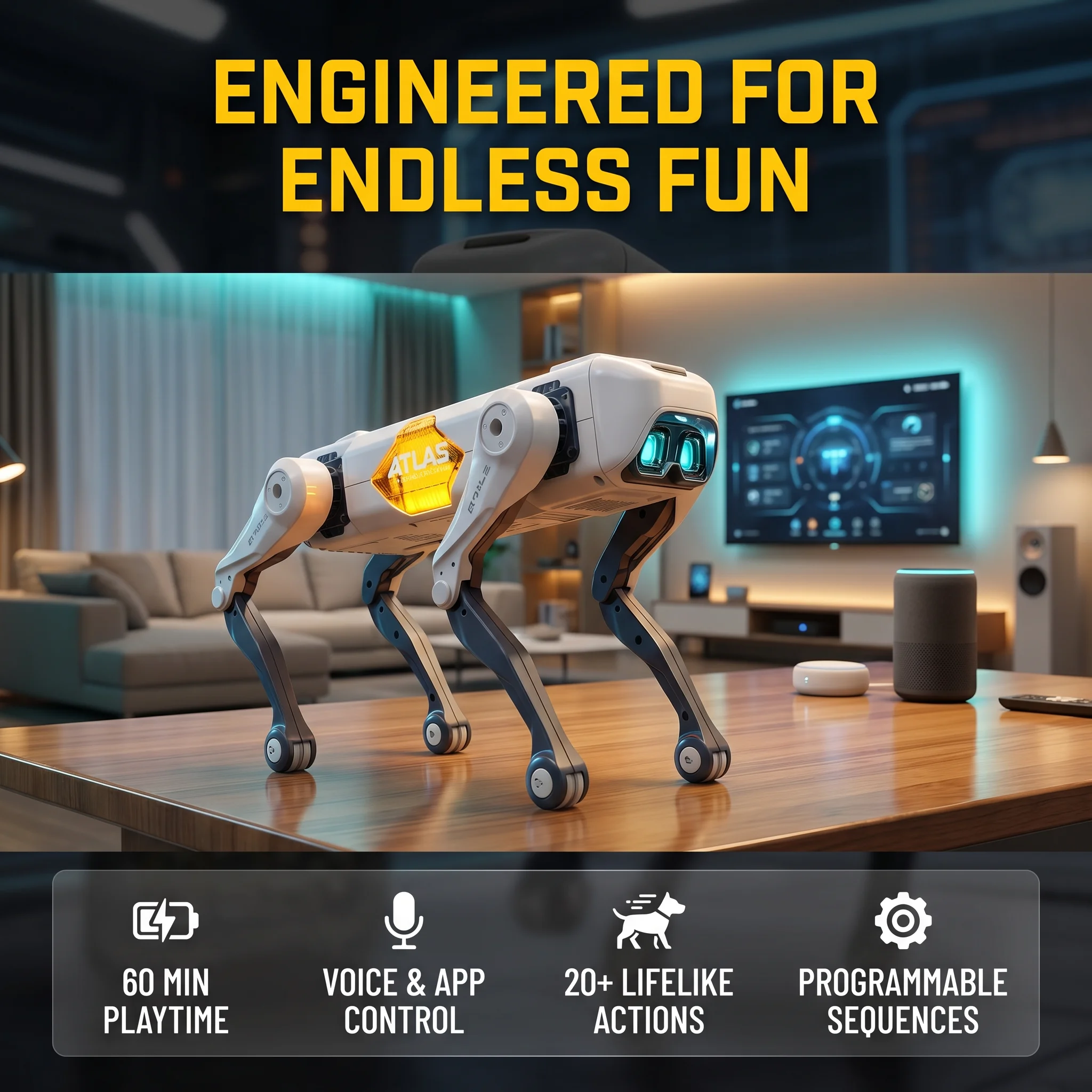 Drone Kit With Camera - Yapay Zeka Akıllı Robot Köpek, Sesli