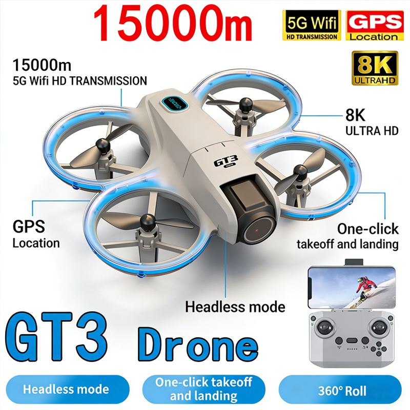 Yeni GT3 MAX Drone 8K HD Hava  - Drone Kit Tricopter incelemesi ve fiyatı